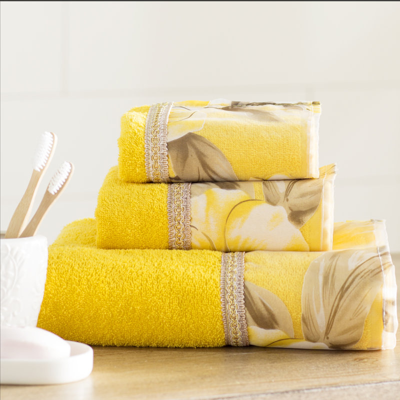 Red Barrel Studio® Aoting 3 Piece 100 Cotton Towel Set & Reviews Wayfair